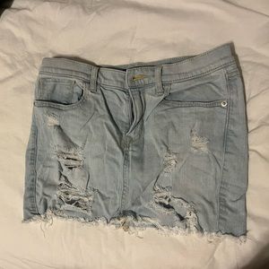 Mini jean skirt
